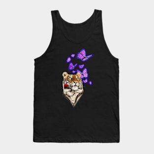 Don't Mess With A Lady Tiger! Self-Empowerment T-shirts for Women! Tank Top